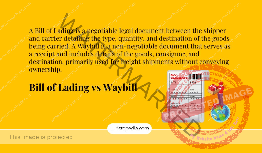 Bill of Lading vs Waybill - airway bill - international sale of goods - negotiable instrument