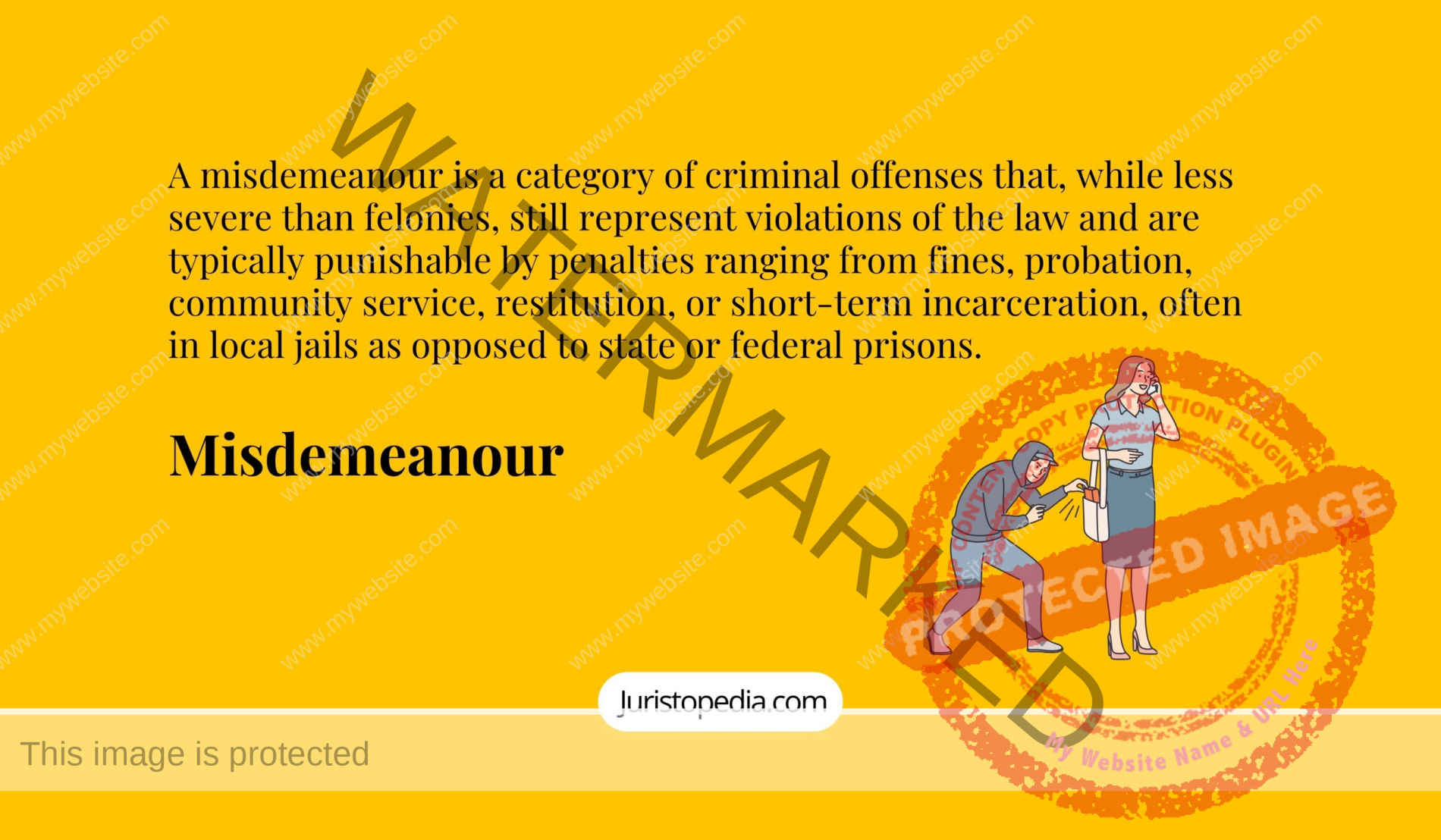Misdemeanour - felony - crime - criminal law and offences